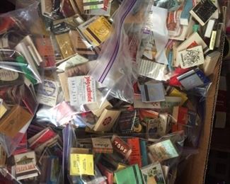1000's of match books-many vintage San Fran-in large lots