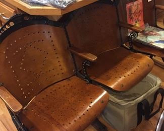 three-across theater seats-great condition