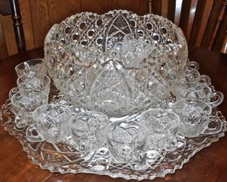 Beautiful, Large Punch Bowl Set