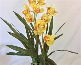 Faux Orchid, 32" H. 