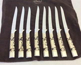 Carvel Hall Steak Knives by Briddell, 8 1/2" L.. 