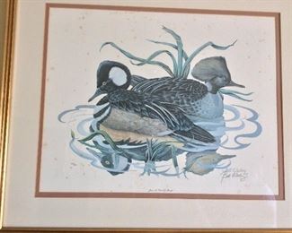 Bill Wesling Signed and Numbered Waterfowl Prints from the early 1980's.
