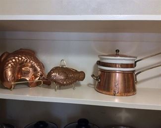 Copper Double Boiler. 