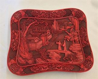 Cinnabar Tray, 15" L.