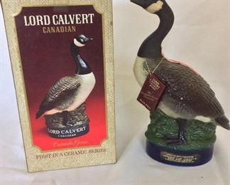 Lord Calvert Canada Goose Number One in a Series Limited Edition 1977, 11 1/2" H.