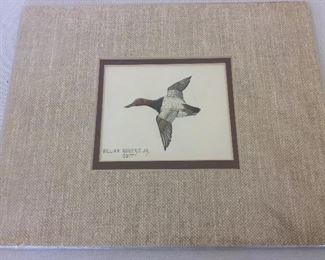 Duck Art, William Rodgers, Jr. 1977, 10" x 8".