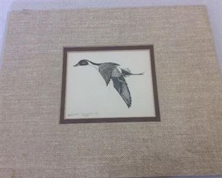 Duck Art, William Rodgers, Jr. 1977, 10" x 8".