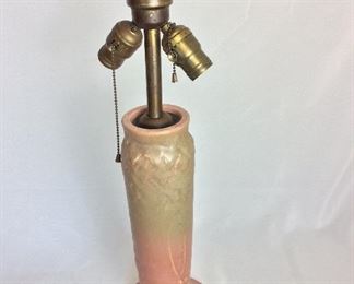 Rockwood Pottery Lamp, Mark: XXI 1371, 23" H.