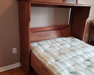 Beautiful Late 1800s Antique Oak Murphy Bed 