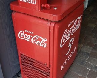 1950's 5 Cent Coca Cola Spin Top Cooler