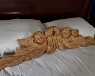 Wood Carved Ornate Wall Hanging 