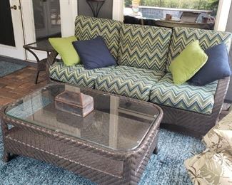 Ebel Outdoor Sofa and Table Set (Florida Backyard)