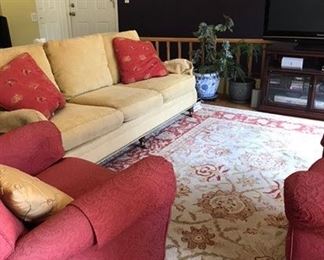 GOLD Vanguard Couch with Pillows -$275