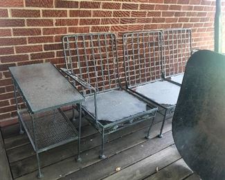 Patio set couch tables meadowcraft