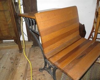 Antique school desk