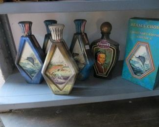 Vintage Jim Beam collectible bottles