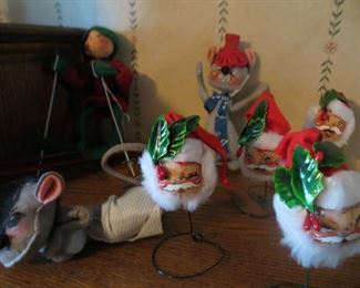 Vintage Annalee Mobilitee Dolls - Christmas and New Years