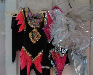 Young girl's dance costumes