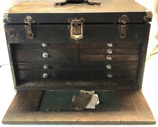Another Machinist tool lot- Large box loaded with tools.