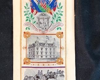 Chatham Artillery Savannah Georgia silk ribbon bookmark.
