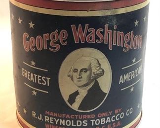 George Washington Tobacco Tin- part of a lot