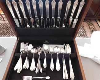 Large International Sterling Flatware Set(Monogram /3533 Grams)