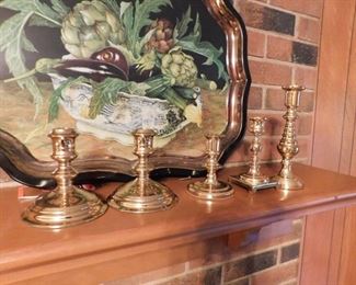 Virginia Metalcrafters and Baldwin Brass Candlesticks 