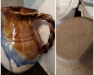 N.C. Pottery Pitcher