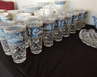 Vintage Grecian Themed Glasses