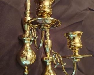 Brass Candle Sconces