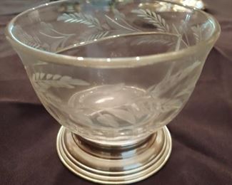 Sterling Edge Glass Bowl