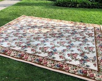Large floral rug by Vanderbilt (8x11)