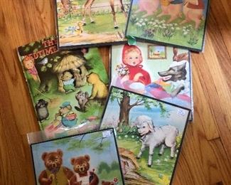 Vintage children’s storybook puzzles 