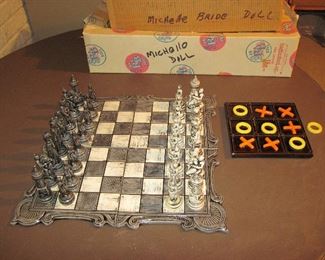 Ceramic Chess Game Set, Ceramic Tic Tac Toe
