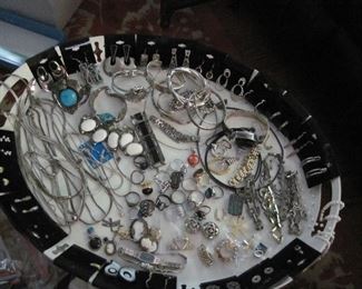 Sterling Silver 
Earrings, Bracelets, Necklaces, Pins, Rings, Pendants.
