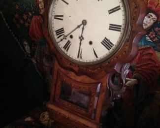 Intricately carved Victorian clock (as is)