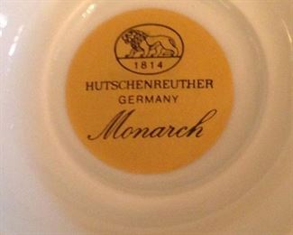 Hutschenreuther "Monarch" china from Germany