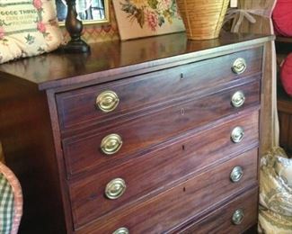 Handsome 5- drawer antique chest