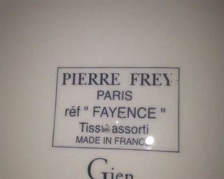 Pierre Frey dishes from France