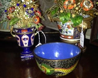 Brilliantly colored cloisonne selections