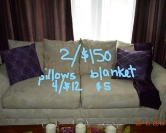 1 couch, 1 matching loveseat