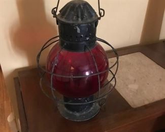 Several vintage nautical lanterns.