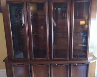 Drexel china cabinet can be detached without leaving marks on top.