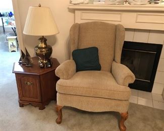 Broyhill wing back chair