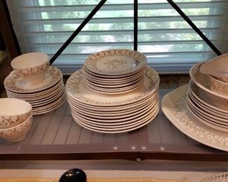 French Saxon 22 Gold Edge China