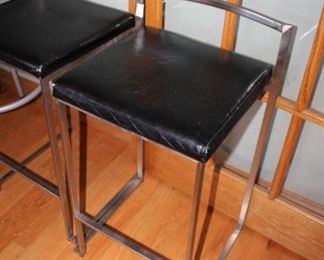 Set of 3 steel bar stools, made in China