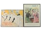 Offset Lithograph and Lithograph Featuring Work After Henri de Toulouse-Lautrec