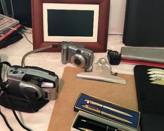 cameras, electronic picture frame, office supplies