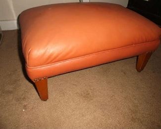 LEATHER FOOT STOOL