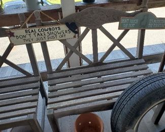 Nice Porch Bench 1 of 3